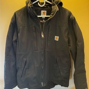 carhartt full swing. black with detatchable hood